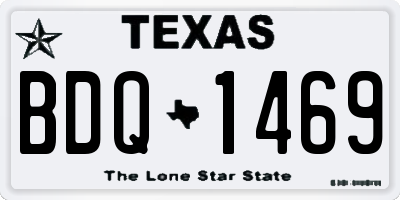 TX license plate BDQ1469