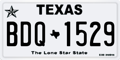 TX license plate BDQ1529
