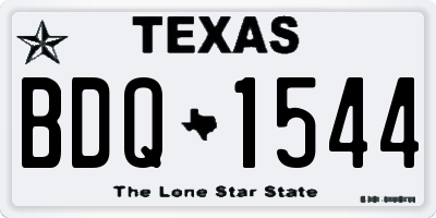 TX license plate BDQ1544