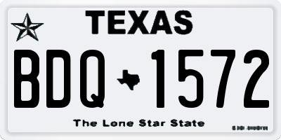 TX license plate BDQ1572