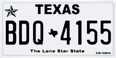 TX license plate BDQ4155
