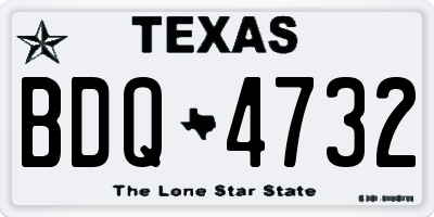 TX license plate BDQ4732
