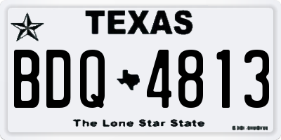 TX license plate BDQ4813