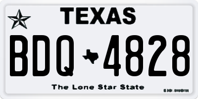 TX license plate BDQ4828