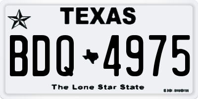 TX license plate BDQ4975