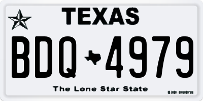 TX license plate BDQ4979