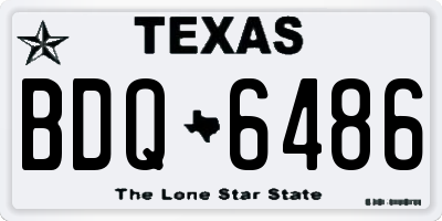 TX license plate BDQ6486