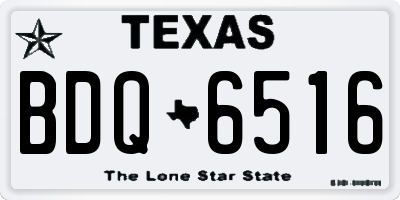 TX license plate BDQ6516