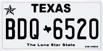 TX license plate BDQ6520