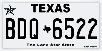 TX license plate BDQ6522