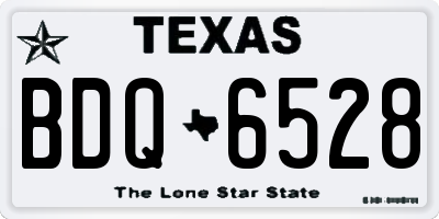 TX license plate BDQ6528
