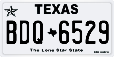 TX license plate BDQ6529