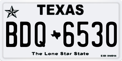 TX license plate BDQ6530
