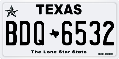 TX license plate BDQ6532