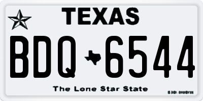TX license plate BDQ6544