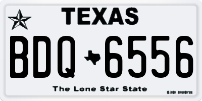 TX license plate BDQ6556