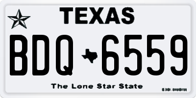 TX license plate BDQ6559