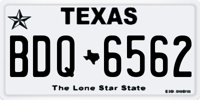 TX license plate BDQ6562