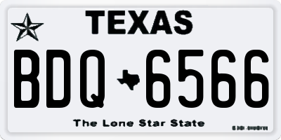 TX license plate BDQ6566