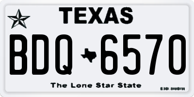 TX license plate BDQ6570