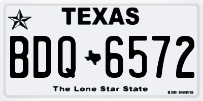 TX license plate BDQ6572
