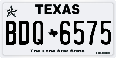 TX license plate BDQ6575
