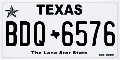 TX license plate BDQ6576