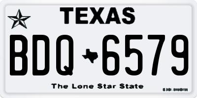 TX license plate BDQ6579