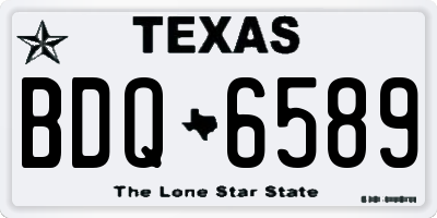 TX license plate BDQ6589