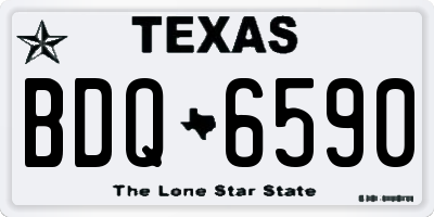 TX license plate BDQ6590