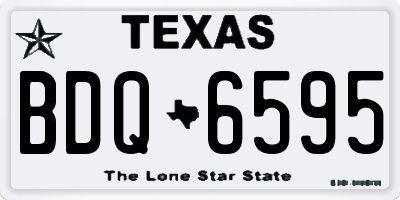TX license plate BDQ6595