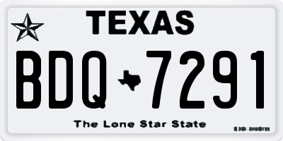 TX license plate BDQ7291