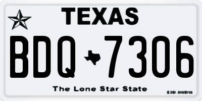 TX license plate BDQ7306