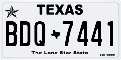 TX license plate BDQ7441