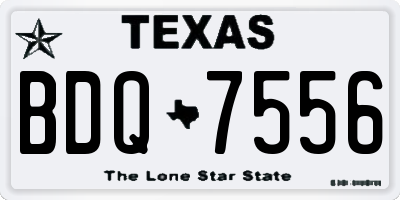 TX license plate BDQ7556