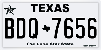 TX license plate BDQ7656