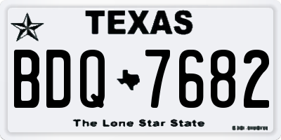 TX license plate BDQ7682