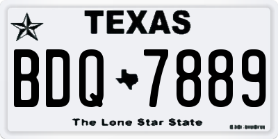 TX license plate BDQ7889