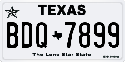 TX license plate BDQ7899