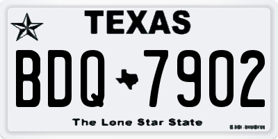 TX license plate BDQ7902