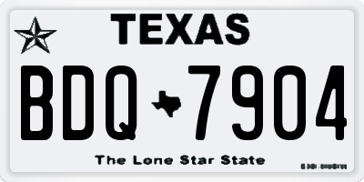 TX license plate BDQ7904
