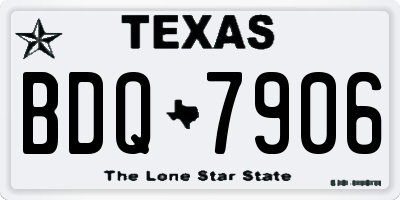 TX license plate BDQ7906