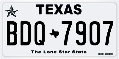 TX license plate BDQ7907