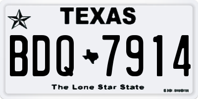 TX license plate BDQ7914