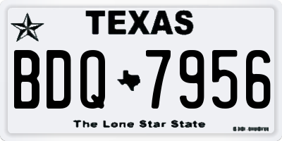 TX license plate BDQ7956