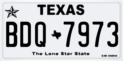TX license plate BDQ7973