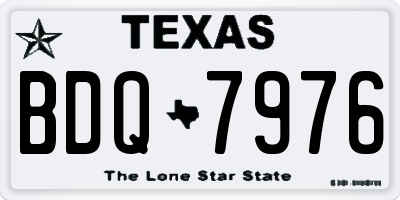 TX license plate BDQ7976