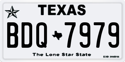 TX license plate BDQ7979