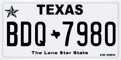 TX license plate BDQ7980
