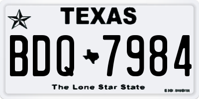TX license plate BDQ7984